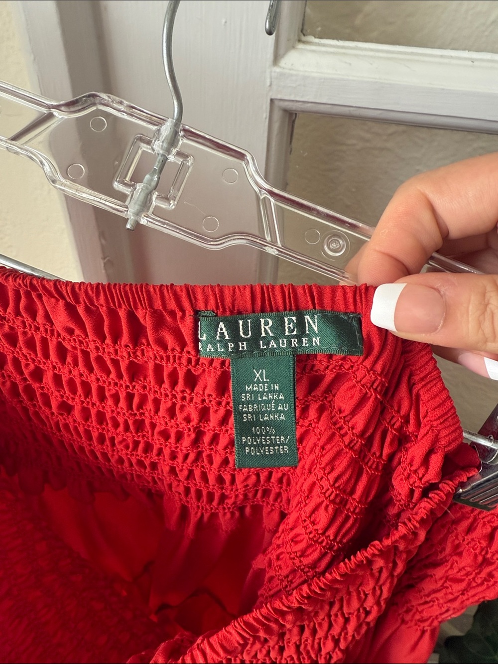 Lauren Ralph Lauren Red Tiered Maxi Skirt - Picture 4 of 10
